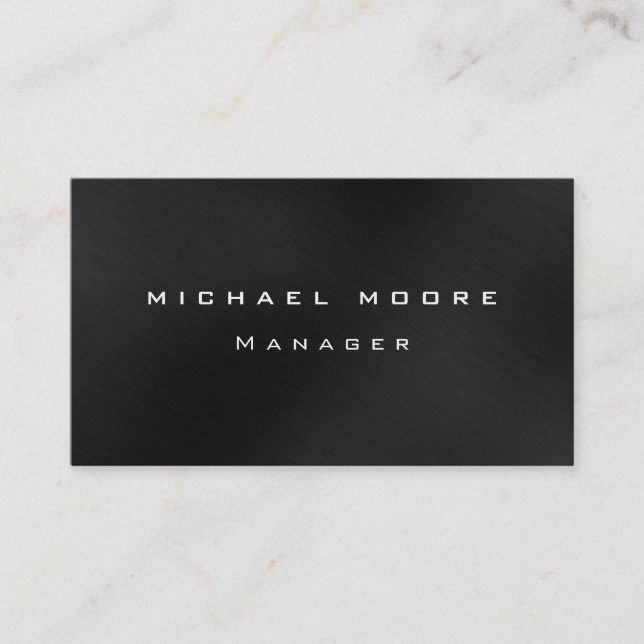 Gray Background Pattern Manager Business Card (Front)