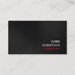 Gray Background Red Attractive Business Card