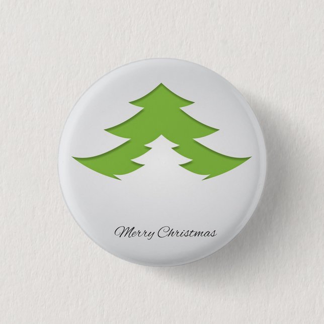  Gray Background With Christmas Tree Button (Front)