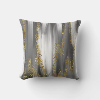 gray background with gold glitterart,gold,golden,a throw pillow