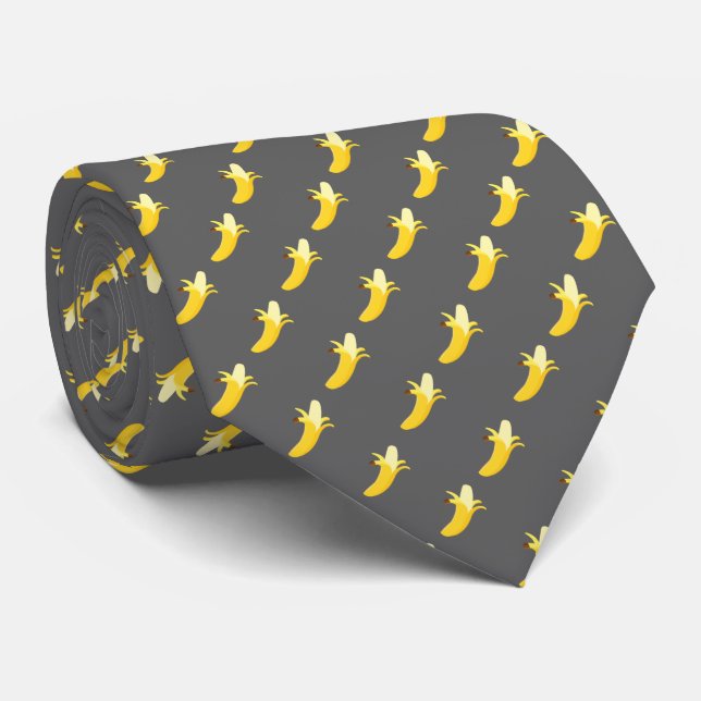 Gray Banana Tie (Rolled)