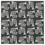 Gray Baritone Crosshatch Fabric