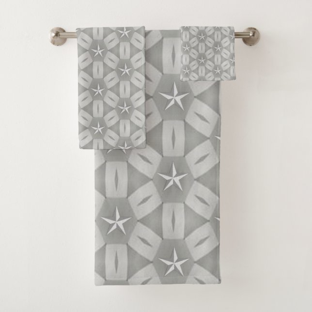 Gray Bathroom Towel Sets (Insitu)
