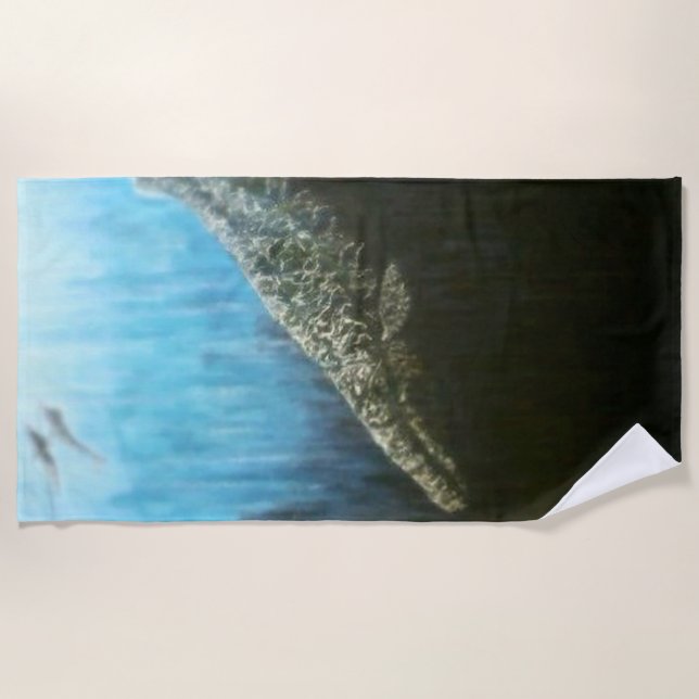 Gray  beach towel (Front)