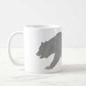 Gray Bear Watercolor Coffee Mug Alaska Grizzly (Left)