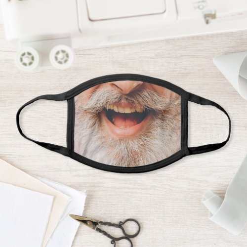 Gray Bearded Man Face Mask
