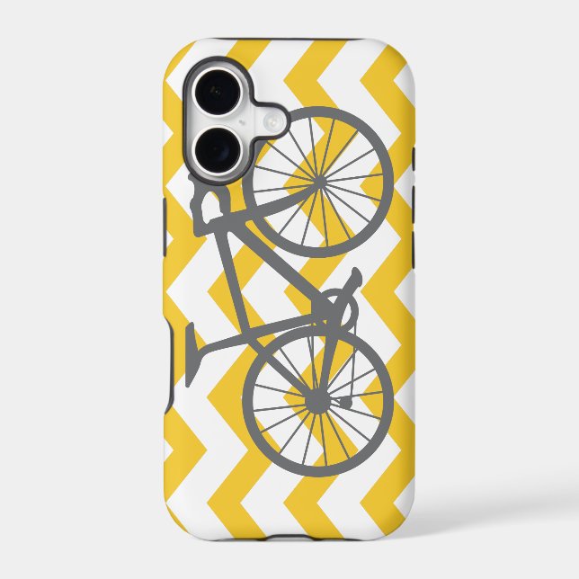 Gray bicycle iPhone case (Back)