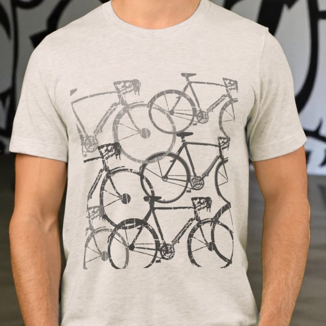 Gray Bicycles | Bikes Cycling  Tri-Blend Shirt (Creator Uploaded)