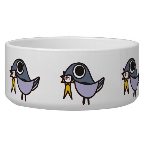 Gray Bird Number 1 Coffee Mug Bowl
