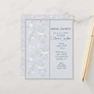 Gray Birds On Gray Background