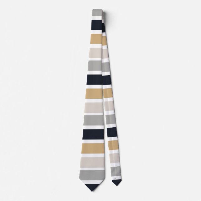 Gray, Black and Tan Neck Tie (Front)