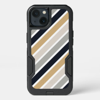 Gray, Black and Tan iPhone 13 Case