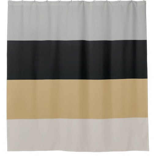 Gray Black And Tan Shower Curtain Zazzle 9111