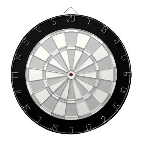 Gray Black And White Dart Board