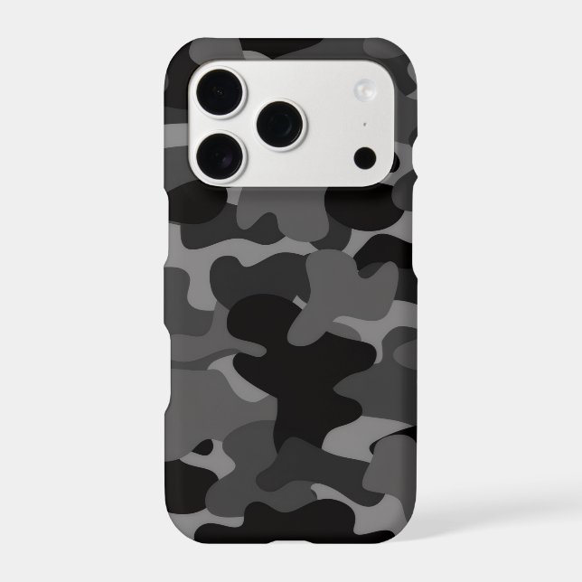 Gray Black Camo Case-Mate iPhone Case (Back)