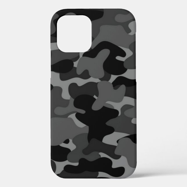 Gray Black Camo Case-Mate iPhone Case (Back)