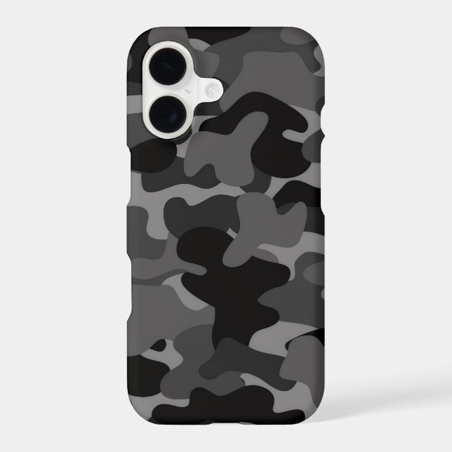 Gray Black Camo Case-Mate iPhone Case (Back)