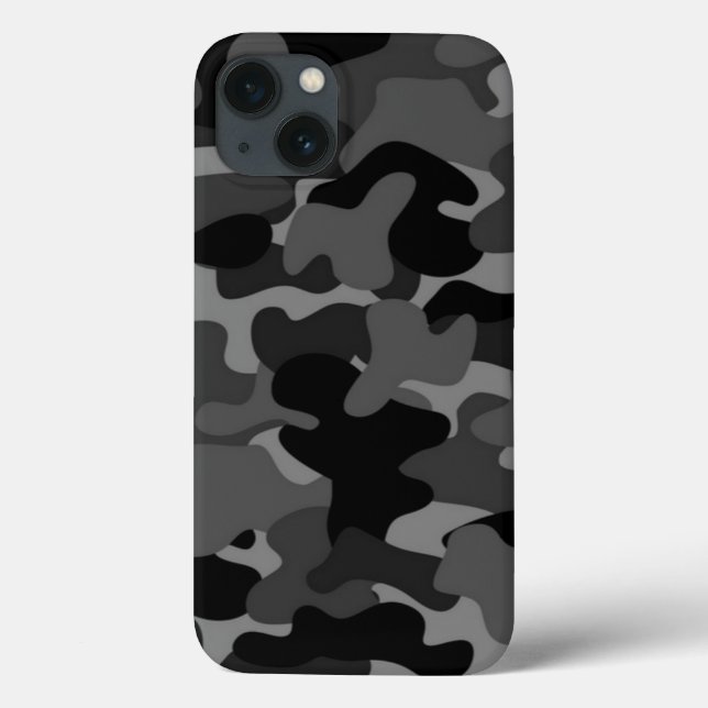Gray Black Camo Case-Mate iPhone Case (Back)