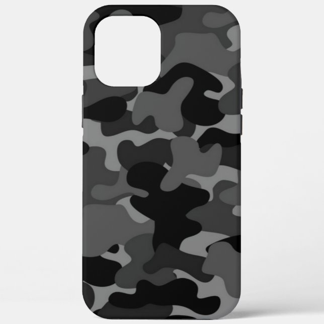 Gray Black Camo Case-Mate iPhone Case (Back)
