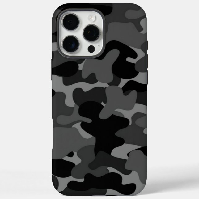 Gray Black Camo Case-Mate iPhone Case (Back)