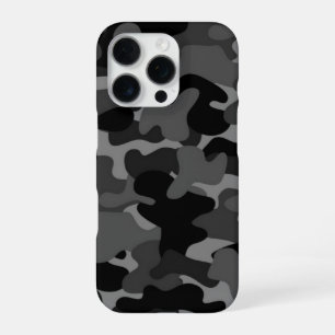 Gray Black Camo iPhone 16 Pro Case