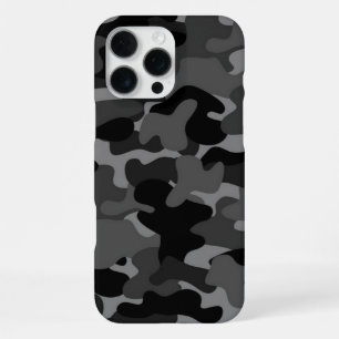 Gray Black Camo iPhone 16 Pro Max Case