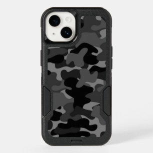 Gray Black Camo OtterBox iPhone 14 Case