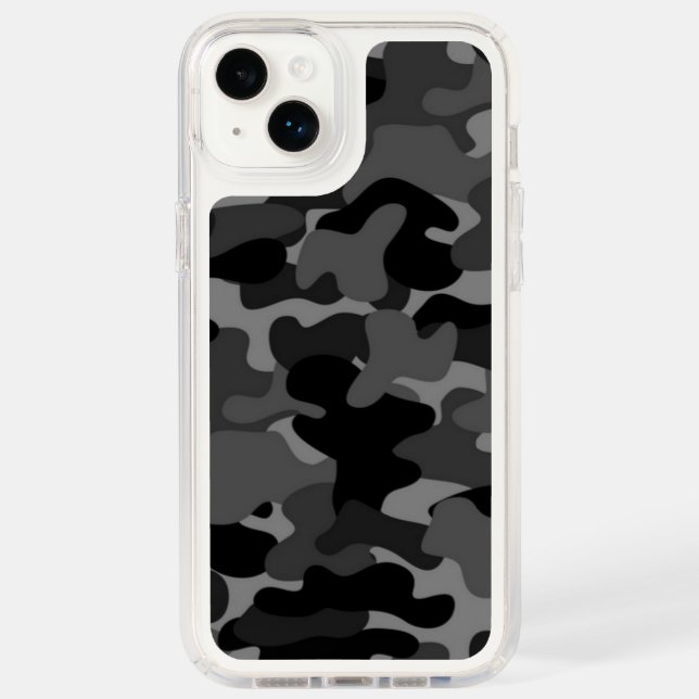 Gray Black Camo Speck iPhone Case (Front)