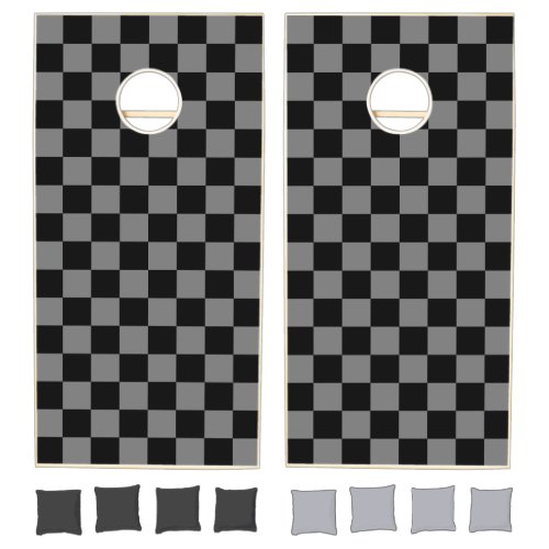 Gray & Black Checker