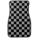 Gray black checkers car floor mat Gray black checkers car floor mat