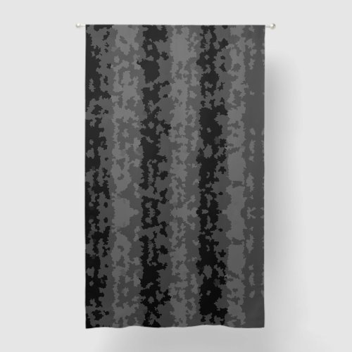 Gray Black Irregular Abstract Pattern Design  Blackout Curtains