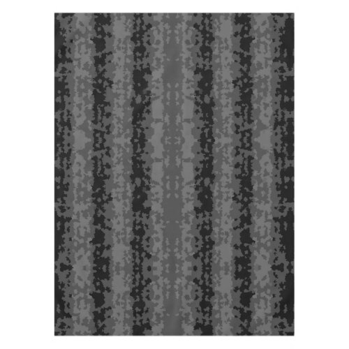 Gray Black Irregular Abstract Pattern Design  Tablecloth