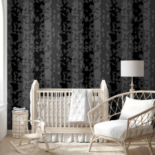 Gray Black Irregular Abstract Pattern Design  Wallpaper