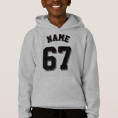 White & Turquoise Kids, Sports Football Jersey Hoodie