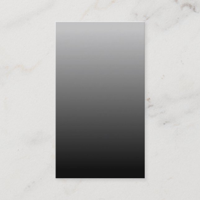 Gray Black Ombre Business Card (Front)