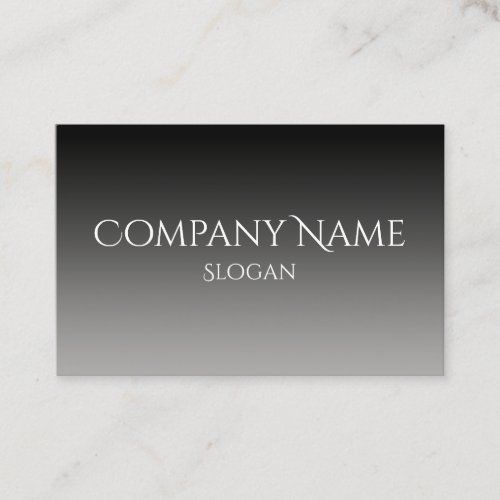 Gray Black Ombre Business Card