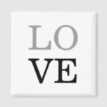 Gray Black Script Love Wedding  Magnet<br><div class="desc">You can easily change the fonts and colors. You can also add your logo and the background image as you like.</div>