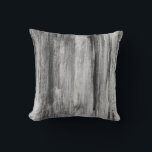 Gray Black & White Artistic Abstract Brushstrokes Throw Pillow<br><div class="desc">Gray abstract throw pillow features an artistic brushstroke design with complimentary black and white accents with shades of gray. A modern design in a complimentary color palette, this artistic throw pillow is bound to add a splash of style to any modern room. A stylish statement pillow for your bedroom or...</div>