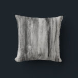 Gray Black & White Artistic Abstract Brushstrokes Throw Pillow<br><div class="desc">Gray abstract throw pillow features an artistic brushstroke design with complimentary black and white accents with shades of gray. A modern design in a complimentary color palette, this artistic throw pillow is bound to add a splash of style to any modern room. A stylish statement pillow for your bedroom or...</div>