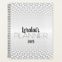 Gray, Black & White Circle Pattern
