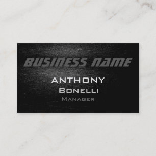 Gray Black White Pattern Modern Business Card