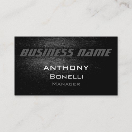 Gray Black White Pattern Modern Business Card