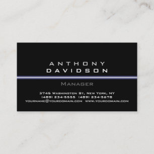 Gray Black White Pattern Thin Light Business Card