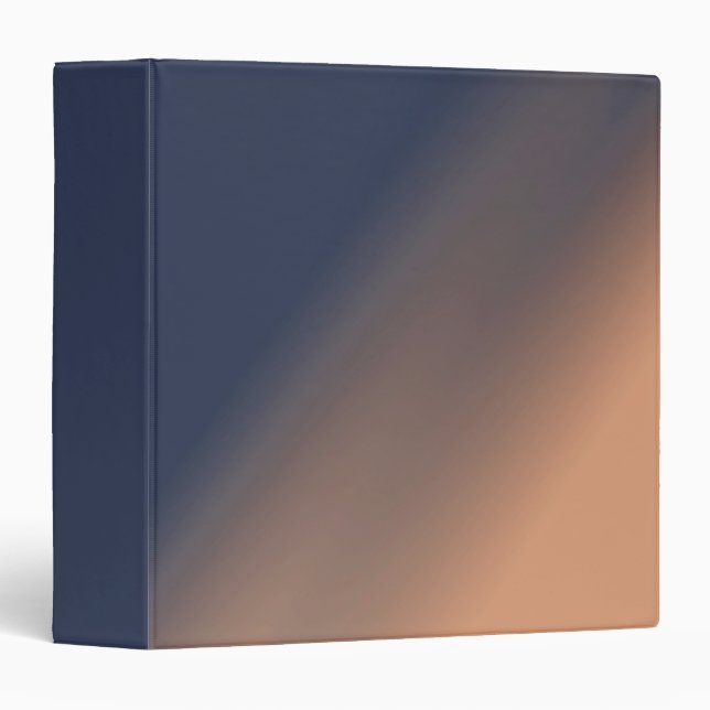 Gray-blue and beige gradient.  3 ring binder (Front/Spine)