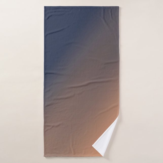 Gray-blue and beige gradient.  bath towel set (Bath Towel)