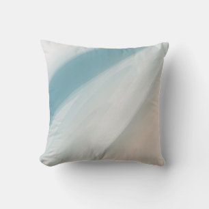 Gray-blue and beige gradient. throw pillow