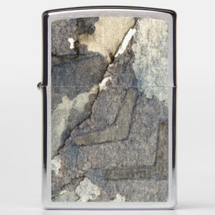 gray-blue background watercolor 2 zippo lighter