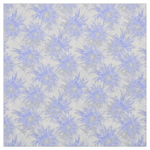 Gray-blue dahlias. fabric