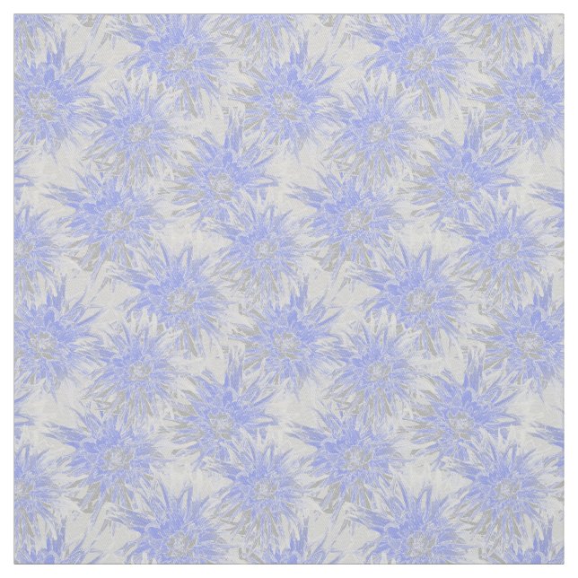 Gray-blue dahlias. fabric (Swatch)
