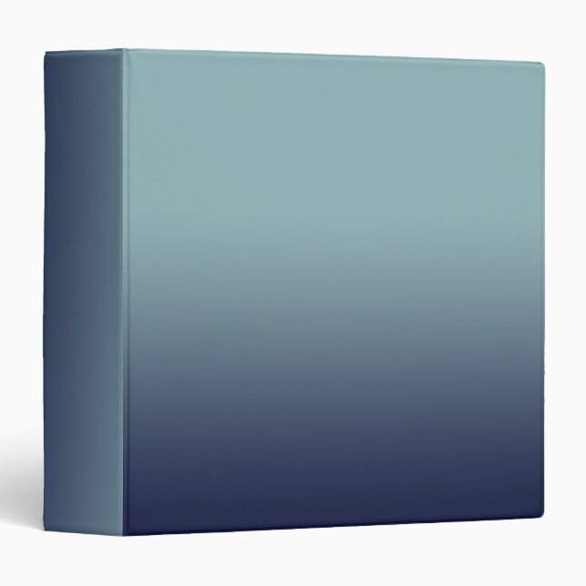 Gray-blue gradient.  3 ring binder (Front/Spine)